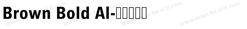 Brown Bold Al字体转换